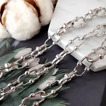 50 см Цепь 10 мм (ширина) цвет платина (4643) купить в Воронеже | Заказать в интернет-магазине Viva Beads
