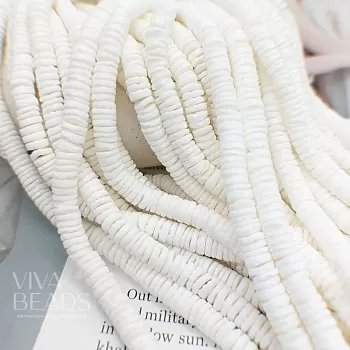 нить 30 см Бусины из ракушки форма диск ок. 6 мм белый (5428-Б) купить в Воронеже | Заказать в интернет-магазине Viva Beads
 нить 30 см Бусины из ракушки форма диск ок. 6 мм белый (5428-Б) купить в Воронеже | Заказать в интернет-магазине Viva Beads