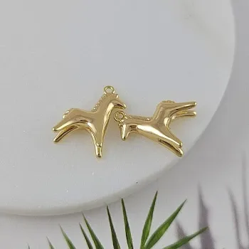 УЦЕНКА Подвеска Лошадь 18.2x13х6.6 мм позолота 14К (9950-З-УЦ)