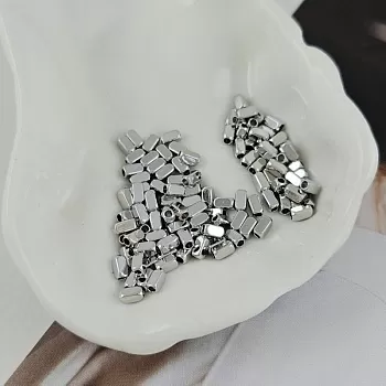 10 шт. Бусина разделитель 4х2 мм прямоугольная, родиевое покрытие (9907-Р) купить в Воронеже | Заказать в интернет-магазине Viva Beads
 10 шт. Бусина разделитель 4х2 мм прямоугольная, родиевое покрытие (9907-Р) купить в Воронеже | Заказать в интернет-магазине Viva Beads