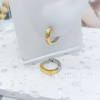 УЦЕНКА Швензы кольца, бублики, конго 14х2.5 мм биколор (7147-БК-УЦ)