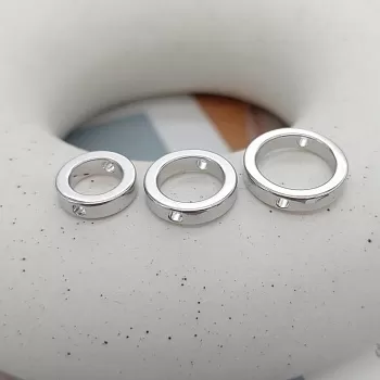 УЦЕНКА Рамка для бусин 16x3 мм родиевое покр. (7680-16-Р-УЦ) купить в Воронеже | Заказать в интернет-магазине Viva Beads
