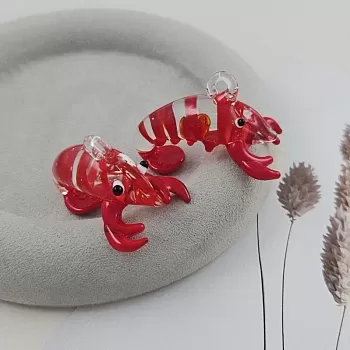 Подвеска Рак красный 40х27х26 мм лэмпворк (9815) купить с доставкой по России | Интернет-магазин Viva Beads