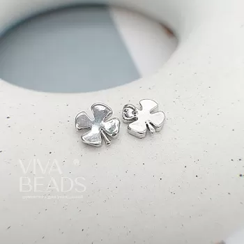 Подвеска Клевер 8 мм родиевое покр. (7588-Р) Подвеска Клевер 8 мм родиевое покр. (7588-Р)