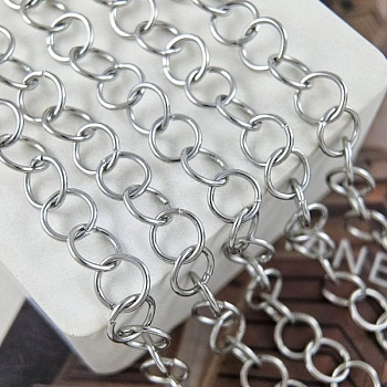 50 см Цепь роло 8х1 мм нержавеющая сталь (9662-8) купить с доставкой по России | Интернет-магазин Viva Beads