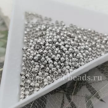 10 шт. Бусина разделитель 2 мм шар, родиевое покр. (6667-2-Р) купить в Воронеже | Заказать в интернет-магазине Viva Beads
