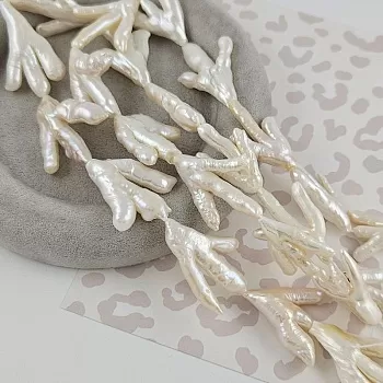 1 шт. Жемчуг барочный лапки 25-39 мм белый АА (3817) купить в #REGION_P# | Заказать в интернет-магазине Viva Beads
