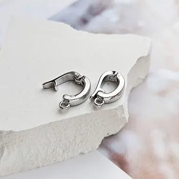 УЦЕНКА Бейл разъемный 12х7х2.6 мм родиевое покрытие (6296-Р-УЦ) купить в Воронеже | Заказать в интернет-магазине Viva Beads
