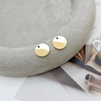 УЦЕНКА Подвеска круглая 10 мм позолота 14К (6747-З/10-УЦ) купить с доставкой по России | Интернет-магазин Viva Beads