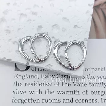 Коннектор Сердце 18x20.5x2.5 мм родиевое покр. (4543-Р) купить с доставкой по России | Интернет-магазин Viva Beads