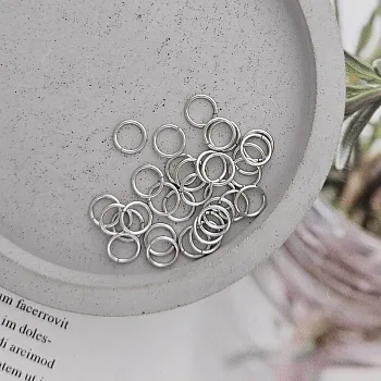 10 шт. Колечки соединительные 7х0.8 мм родиевое покрытие (8884-Р) соединительные колечки и кольца-коннекторы купить с доставкой по России | Интернет-магазин Viva Beads