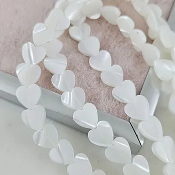 1 шт. Перламутр натуральный ок. 10 мм бусина Сердце, белый (6118) для бижутерии купить с доставкой по России | Интернет‑магазин Viva Beads