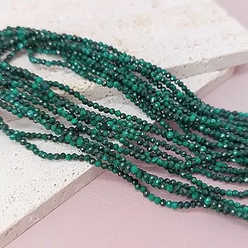 Нить 19 см Малахит натуральный 1.8-2 мм граненая бусина (6047) купить в Воронеже | Заказать в интернет-магазине Viva Beads
