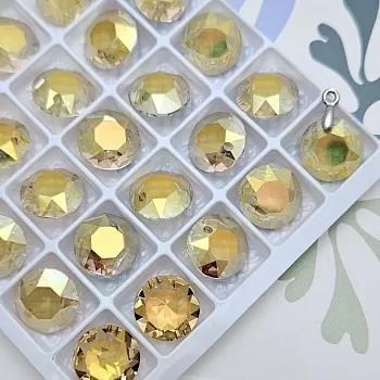 Подвеска Риволи 12 мм Metallic Sunshine, хрустальное стекло (9004-MS) купить в Воронеже | Заказать в интернет-магазине Viva Beads
 Подвеска Риволи 12 мм Metallic Sunshine, хрустальное стекло (9004-MS) купить в Воронеже | Заказать в интернет-магазине Viva Beads