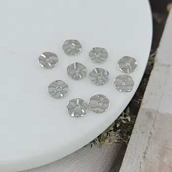 1 шт. Бусина разделитель диск 6х1.1 мм родиевое покрытие (9902-6-Р) купить в Воронеже | Заказать в интернет-магазине Viva Beads
