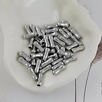 1 шт. Бусина разделитель 9х3.5 мм костяшка, родиевое покрытие (5648-9-Р) купить с доставкой по России | Интернет-магазин Viva Beads