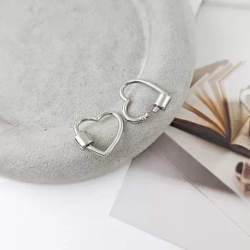 Замок винтовой Сердце 18.5x19.1 мм родиевое покрытие (8288) купить в Воронеже | Заказать в интернет-магазине Viva Beads
