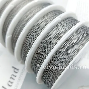 УЦЕНКА 50 м Тросик ювелирный, ланка 0.35 мм стальной (7133-0.35-УЦ)