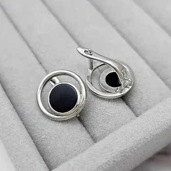 УЦЕНКА Швензы с англ. замком 15 мм с керамикой, родиевое покр. (8151-Р-УЦ) купить в Воронеже | Заказать в интернет-магазине Viva Beads
