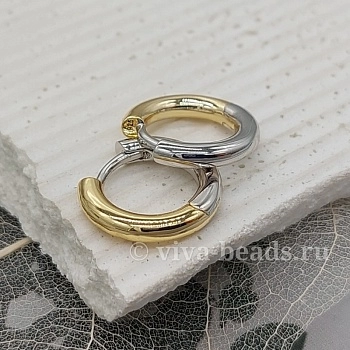 Швензы конго, бублики 17х3 мм биколор (5584-БК) купить с доставкой по России | Интернет-магазин Viva Beads