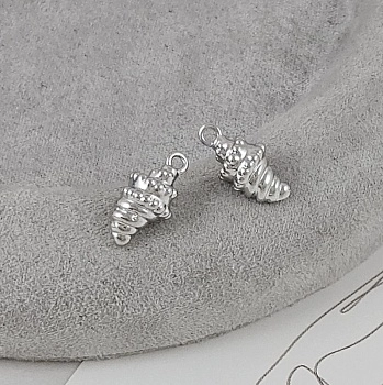 Подвеска Ракушка 13.6x6.7 мм родиевое покрытие (9527) купить с доставкой по России | Интернет-магазин Viva Beads