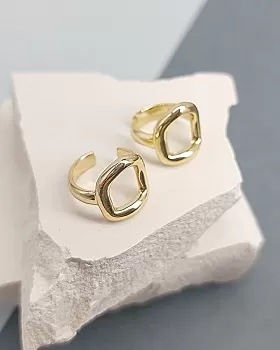 Кафф 12.5х11.7 мм позолота 14к (8227-З) купить с доставкой по России | Интернет-магазин Viva Beads