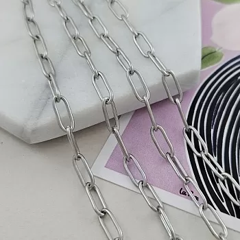 50 см Цепь толщиной 4 мм с овальными звеньями, нержавеющая сталь (9805) купить в Воронеже | Заказать в интернет-магазине Viva Beads
