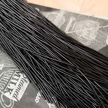 5 гр. Канитель мягкая 1 мм черный (4290) купить в #REGION_P# | Заказать в интернет-магазине Viva Beads
