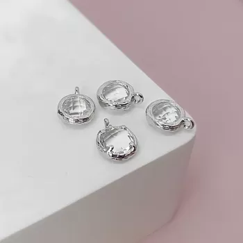 УЦЕНКА Подвеска круглая с фианитом 9.5х7.4 мм родиевое покр. (7596-БР-УЦ) УЦЕНКА Подвеска круглая с фианитом 9.5х7.4 мм родиевое покр. (7596-БР-УЦ)