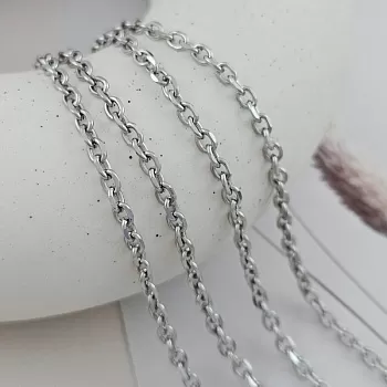 50 см Цепь якорная толщиной 3 мм, нержавеющая сталь (3934-3) купить с доставкой по России | Интернет-магазин Viva Beads