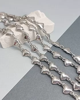 10 см Цепь 8 мм /толщина/ родиевое покрытие (8249-Р) купить в Воронеже | Заказать в интернет-магазине Viva Beads
