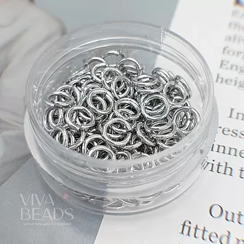 10 шт. Колечки соединительные 6х0.9 мм родиевое покр. (7589-Р) купить в Воронеже | Заказать в интернет-магазине Viva Beads
