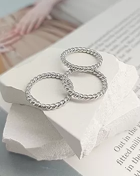 Кольцо коннектор витое 19х2 мм родиевое покр. (8252-Р) соединительные колечки и кольца-коннекторы купить с доставкой по России | Интернет-магазин Viva Beads