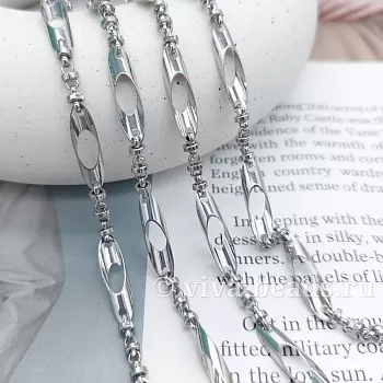 10 см Цепь 5 мм (толщина) родиевое покр. (7450-Р) купить в Воронеже | Заказать в интернет-магазине Viva Beads
