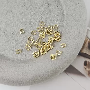 1 шт. Защита тросика 4.5x4x1 мм позолота 14К (5335-З) купить с доставкой по России | Интернет-магазин Viva Beads