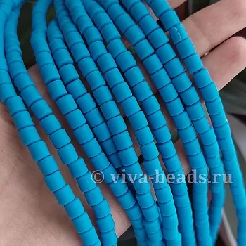 Нить 19 см Каучук (пластик) 6 мм сине-голубой (6486-СГОЛ) купить в Воронеже | Заказать в интернет-магазине Viva Beads
