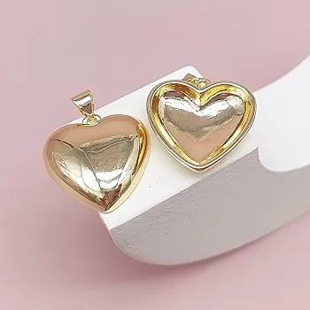 Подвеска Сердце 21.6х20.3 мм позолота (7794-З) Подвеска Сердце 21.6х20.3 мм позолота (7794-З)