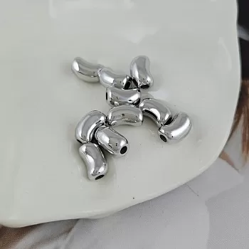 1 шт. Бусина разделитель 9.6х6.3х5.6 мм, трубочка, родиевое покрытие (9908-Р) купить с доставкой по России | Интернет-магазин Viva Beads