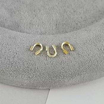 1 шт. Защита тросика, протектор 4.4x4x1.2 мм позолота 14К (9438-З) купить с доставкой по России | Интернет-магазин Viva Beads