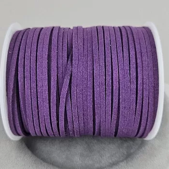 1 м Шнур замшевый иск. 2.4-2.5 мм фиолетовый (8092-Ф) купить с доставкой по России | Интернет-магазин Viva Beads