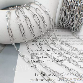 1 м Цепь 4 мм (толщина) нержавеющая сталь (4926) купить в Воронеже | Заказать в интернет-магазине Viva Beads
