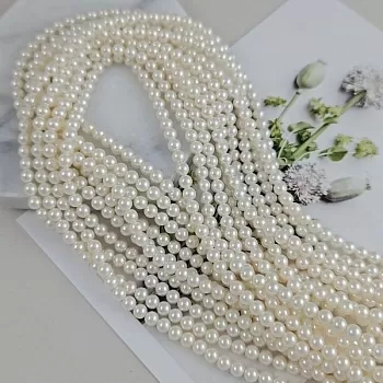 Нить 39-40 см Жемчуг Майорка 4-4.1 мм, жемчужный (9737-4) купить в Воронеже | Заказать в интернет-магазине Viva Beads
