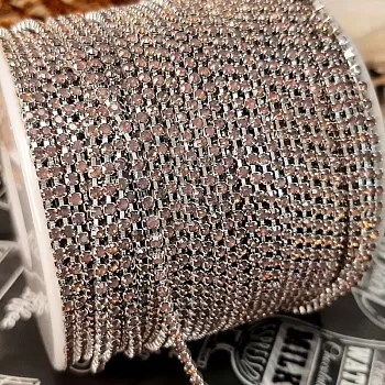 50 см Стразовая цепь SS 4.5 1.7 мм опал (4267) купить с доставкой по России | Интернет-магазин Viva Beads