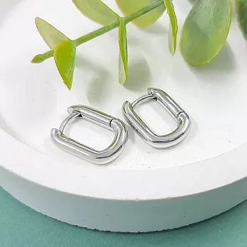 Швензы конго, бублики 16х3 мм родиевое покр. (5533-Р)