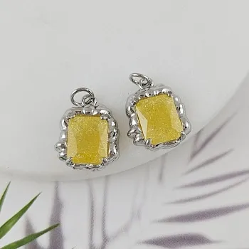 Подвеска 16.3х13.5 мм с кристаллом кракле, желтый, родиевое покрытие (6809-ЖР) купить с доставкой по России | Интернет-магазин Viva Beads