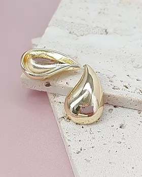 Подвеска Капля 25х15.6 мм позолота (8038-З) Подвеска Капля 25х15.6 мм позолота (8038-З)