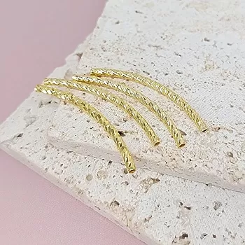 Бусина трубочка 35x2 мм позолота (7915-З) купить с доставкой по России | Интернет-магазин Viva Beads