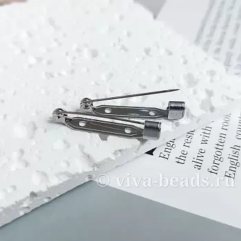 Булавка основа для броши 30 мм СТАЛЬ ВЫСОКОЕ КАЧЕСТВО! (6048) купить с доставкой по России | Интернет-магазин Viva Beads