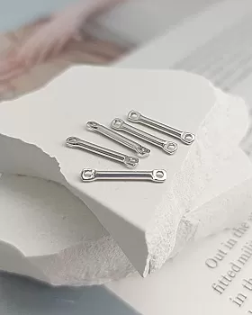 Коннектор палочка 15x1.5 мм родиевое покр.(4001-15-Р) купить с доставкой по России | Интернет-магазин Viva Beads