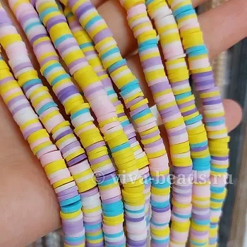 Нить Каучук (пластик) 6 мм цвет микс (5308-МИКС6) купить в Воронеже | Заказать в интернет-магазине Viva Beads
